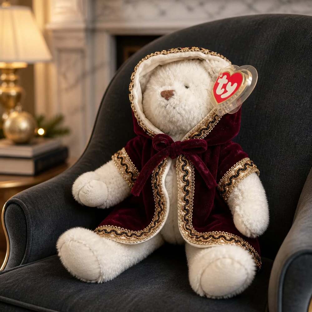 TY 1993 GEM the 13" BEAR ATTIC TREASURES - MINT with MINT TAGS